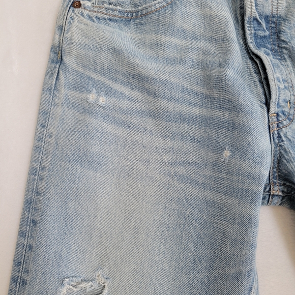 Moussy Vintage Teaneck Straight Leg Jeans Size 26 Ripped Knee - Picture 5 of 16